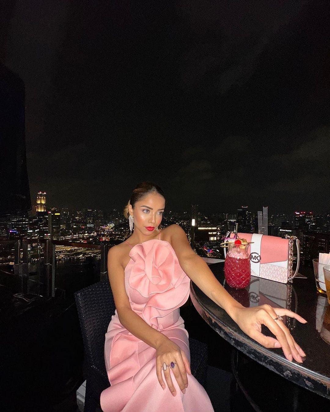 Abigail Statement Dress In Pink - Image 2