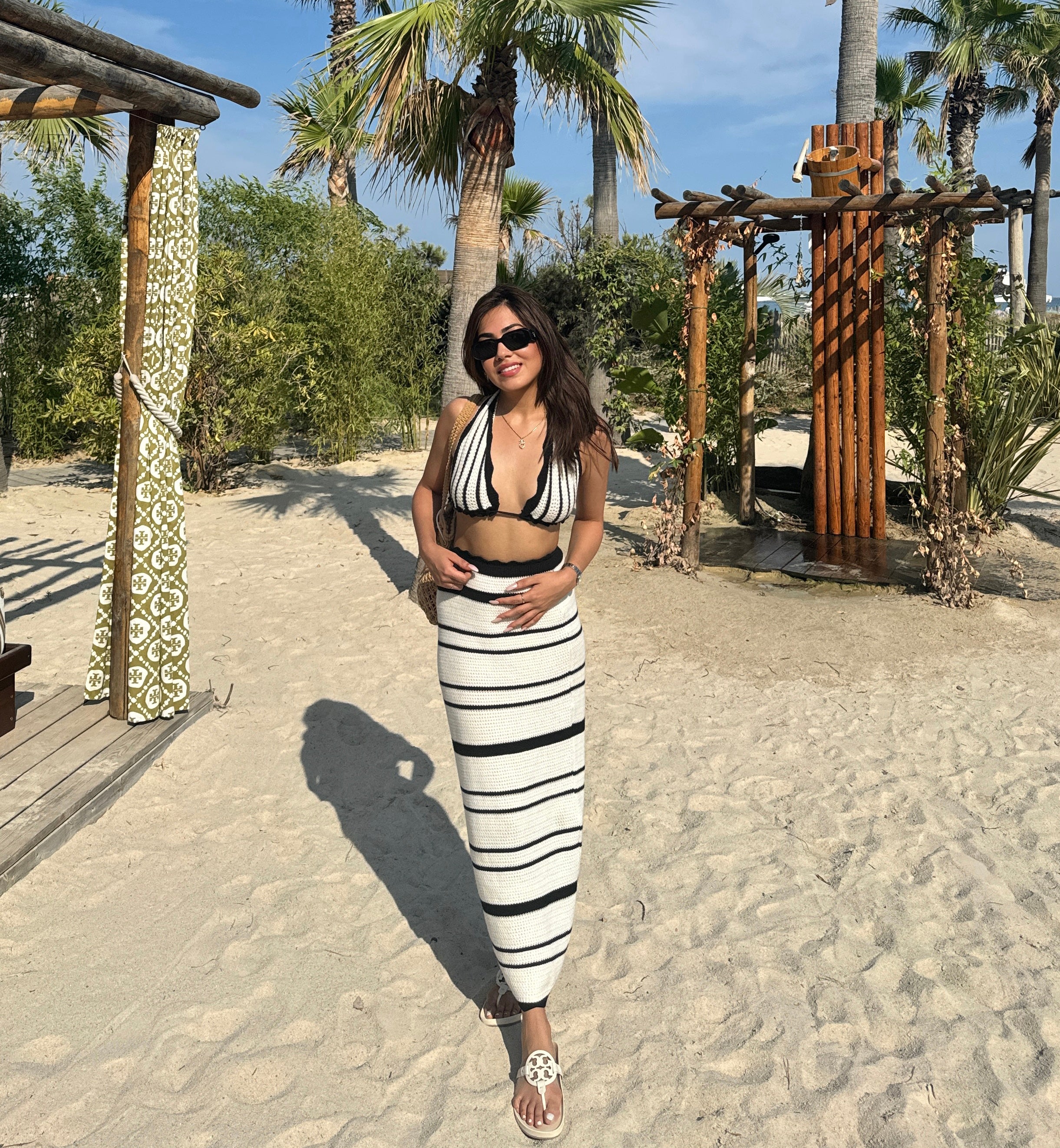 Abisca Crochet Holiday Coord - Resortwear In White - Image 6