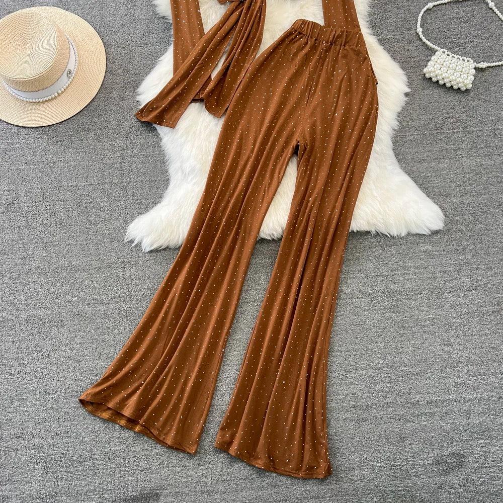 Adele Rhinestone Embedded Coord Set - Image 3