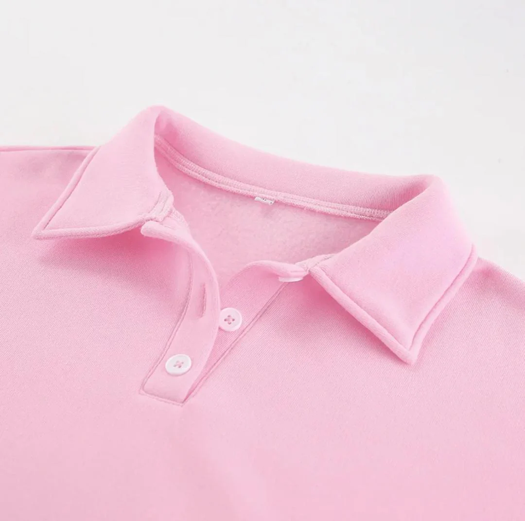 Adler Statement Fleece Lined Coord Set In Pink - Image 6
