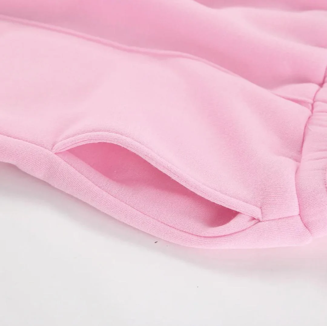 Adler Statement Fleece Lined Coord Set In Pink - Image 7
