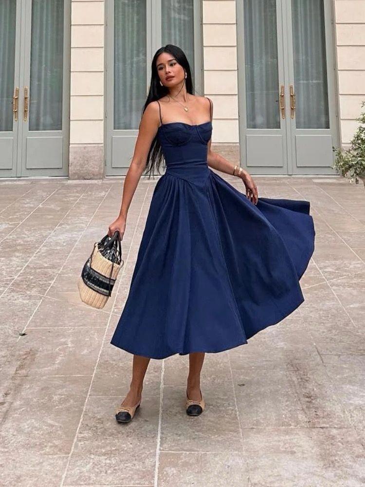 Agastha Midi Vintage Retro Dress - Image 11