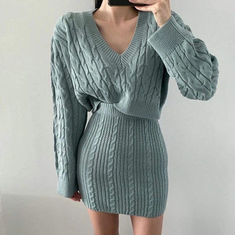 Ahana Woolen Statement Coord Set - Image 2
