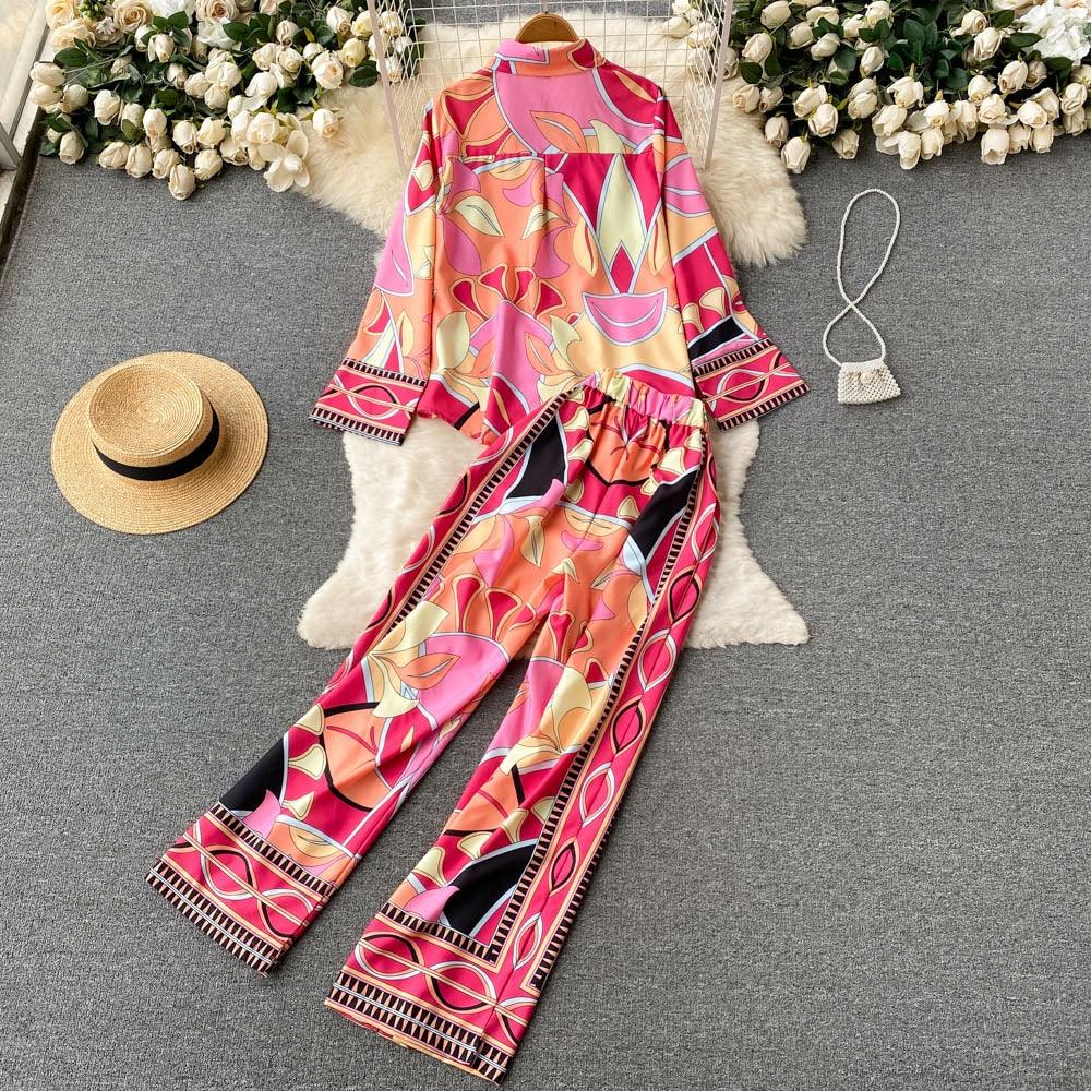 Alia Abstract Coord Set In Pink - Image 2