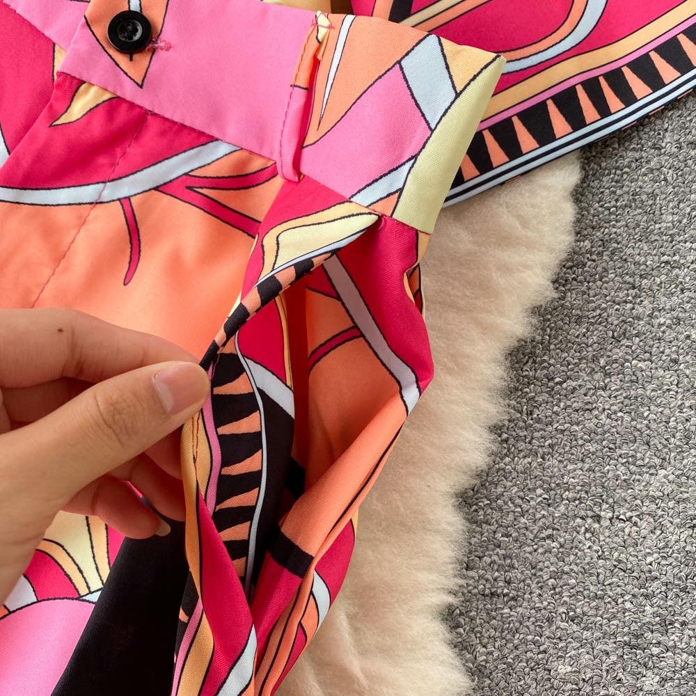 Alia Abstract Coord Set In Pink - Image 4