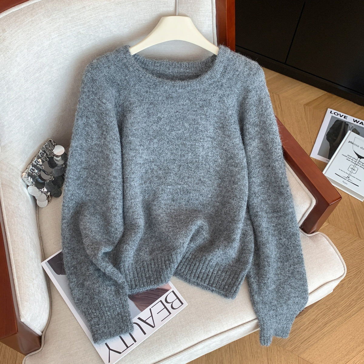 Alina Fur Sweater With Cape - Image 9