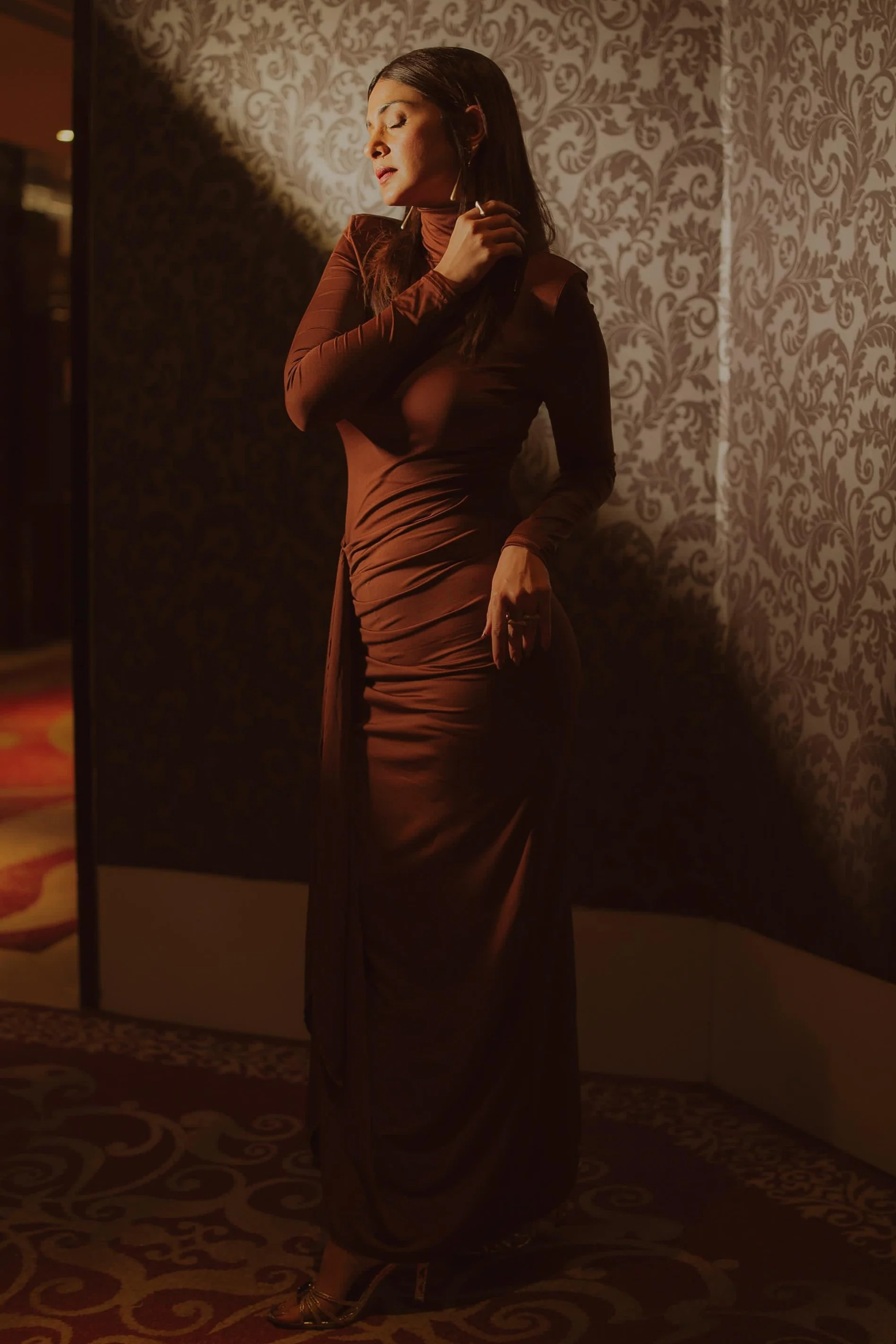 Alina Statement Slit Cut Maxi Dress - Image 13