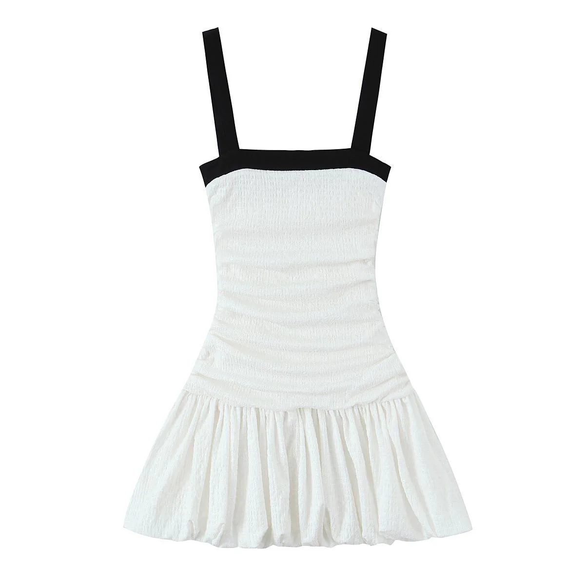 Alisa Statement Balloon Dress In White - Image 5