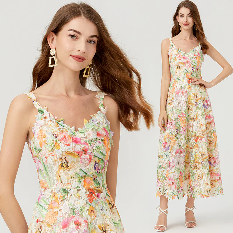 Alma Floral Cutout Maxi Dress - Image 2