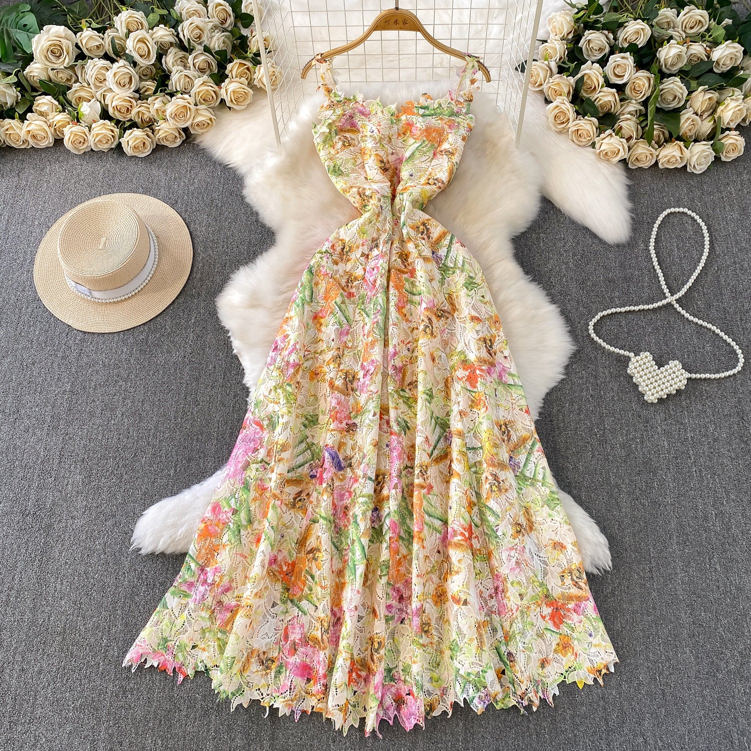 Alma Floral Cutout Maxi Dress - Image 3