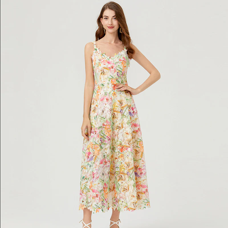 Alma Floral Cutout Maxi Dress - Image 5
