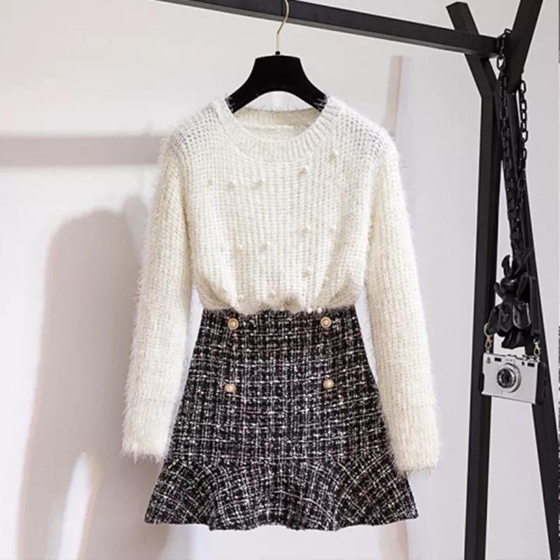 Altman Sweater And Tweed Skirt Set - Image 6