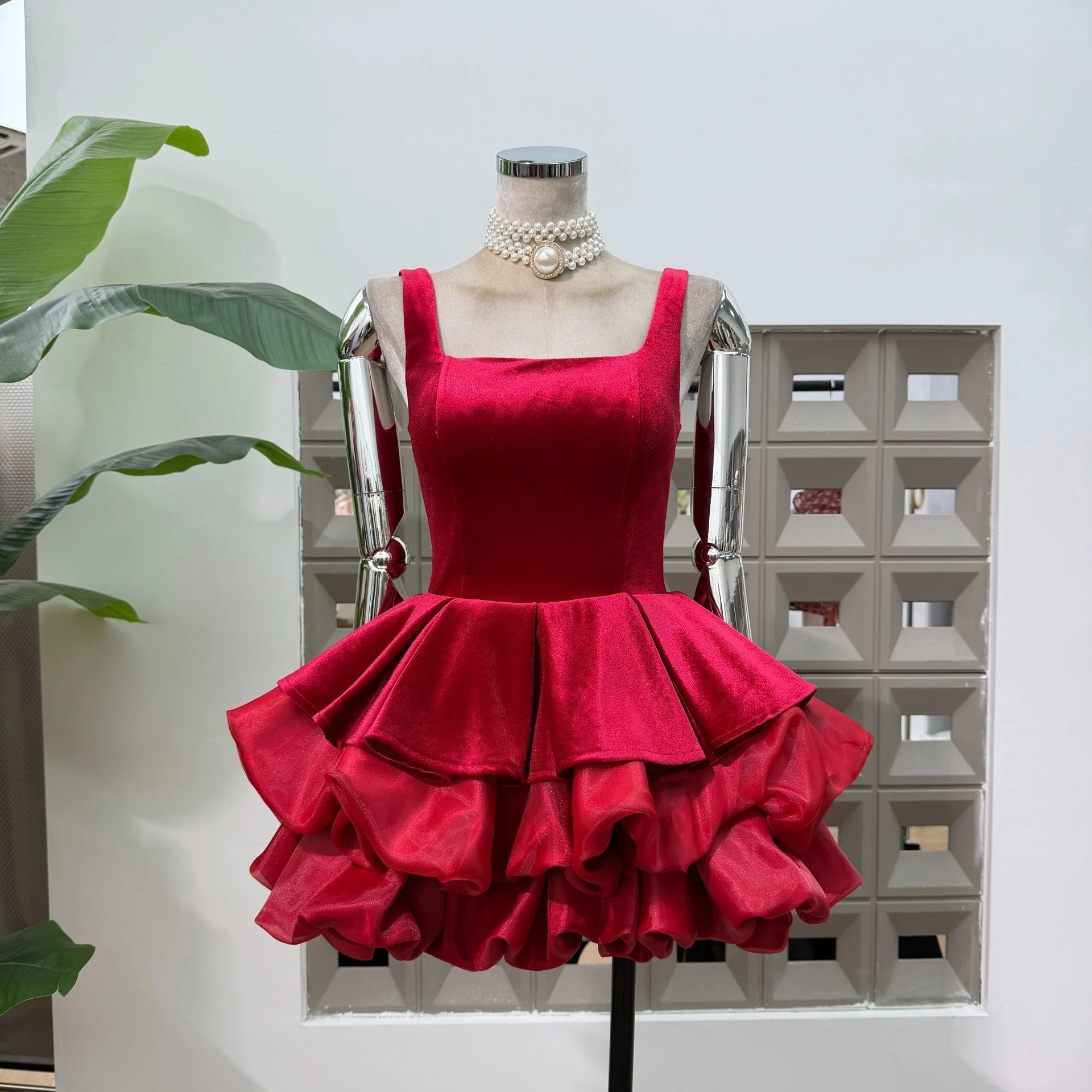 Amara Mini Flared Dress - Image 3