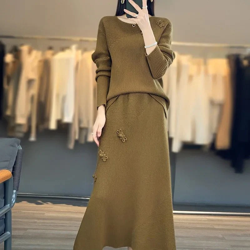 Amaya Winter Coord Set - Set of Sweater and Skirt - Image 5