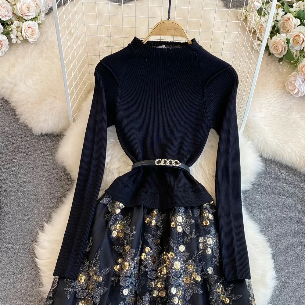 Amistha Pleated Woolen Dress - Image 2