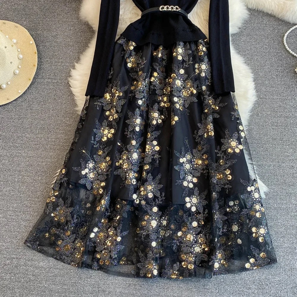 Amistha Pleated Woolen Dress - Image 3