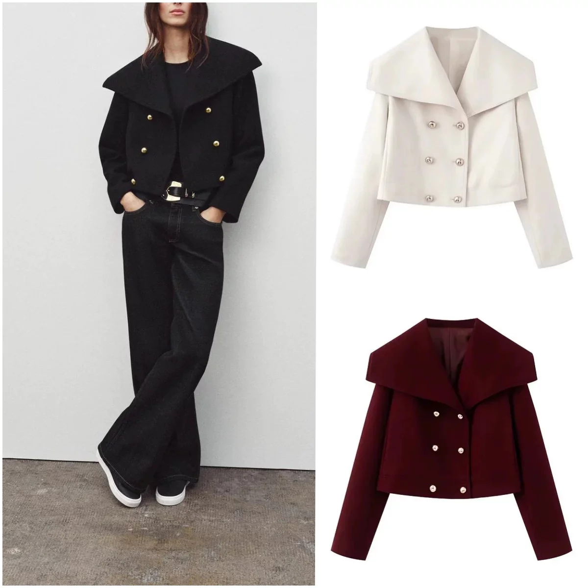 Amory Luxe Winter Crop Blazer