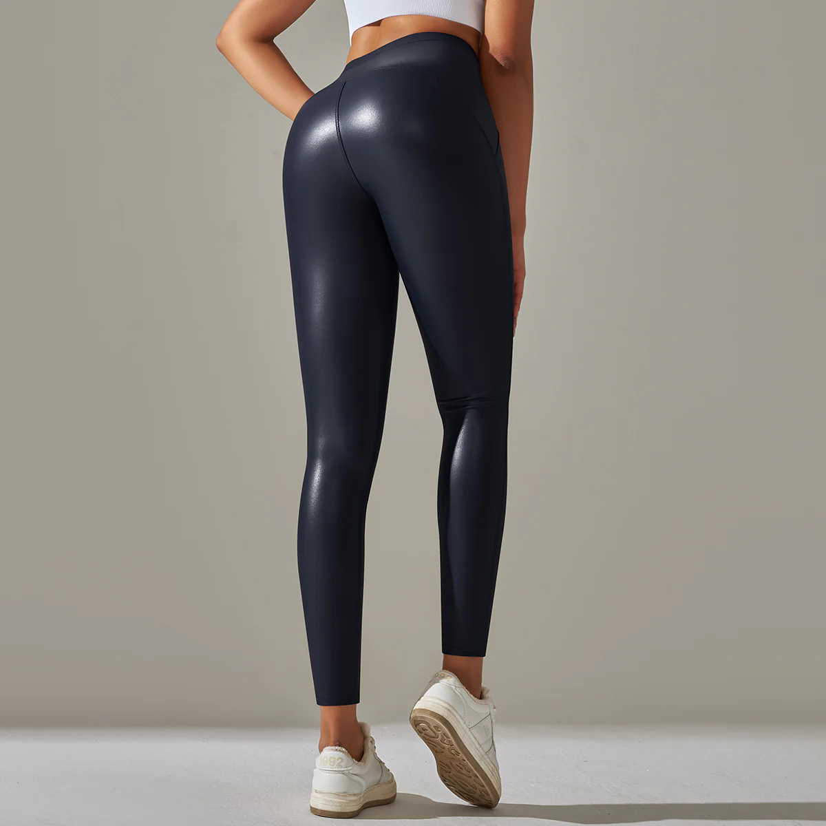 Anna Leather Slimming Warm Legging - Image 18
