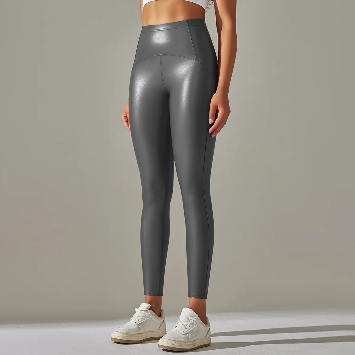 Anna Leather Slimming Warm Legging - Image 8