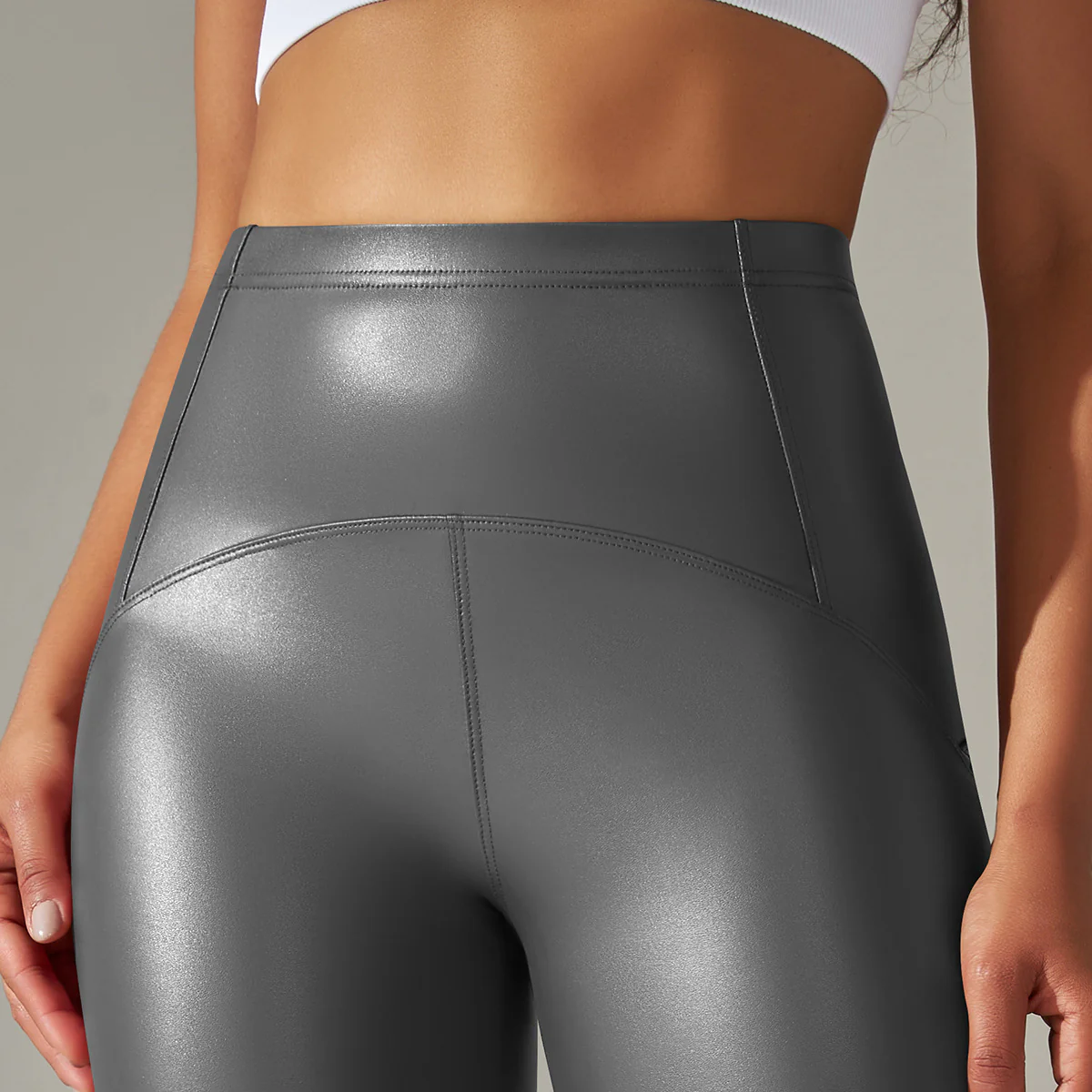 Anna Leather Slimming Warm Legging - Image 9