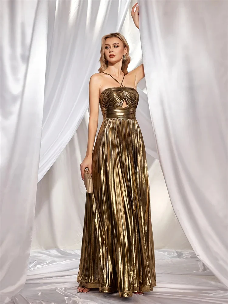 Arafaa Luxe Party Slit Maxi Dress - Image 4