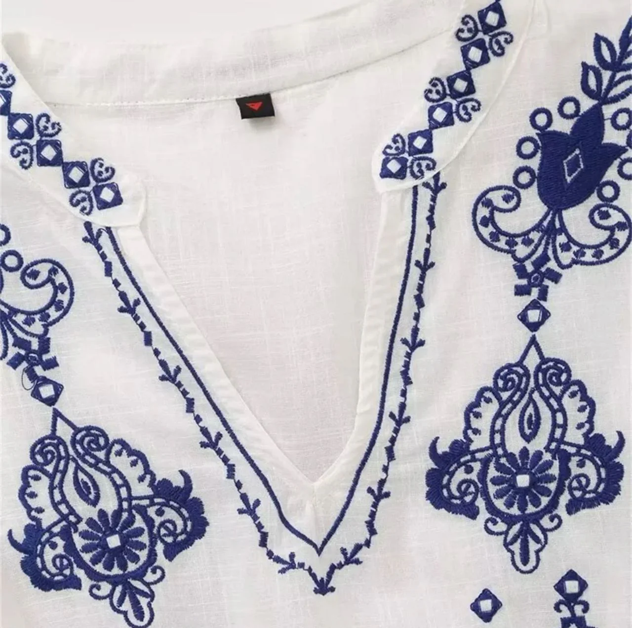 Ari Embroidered Summer Top In White - Image 3