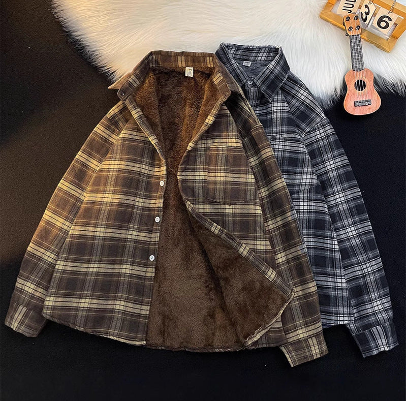 Ariane Fleece Oversized Woolen Shirt - Image 2