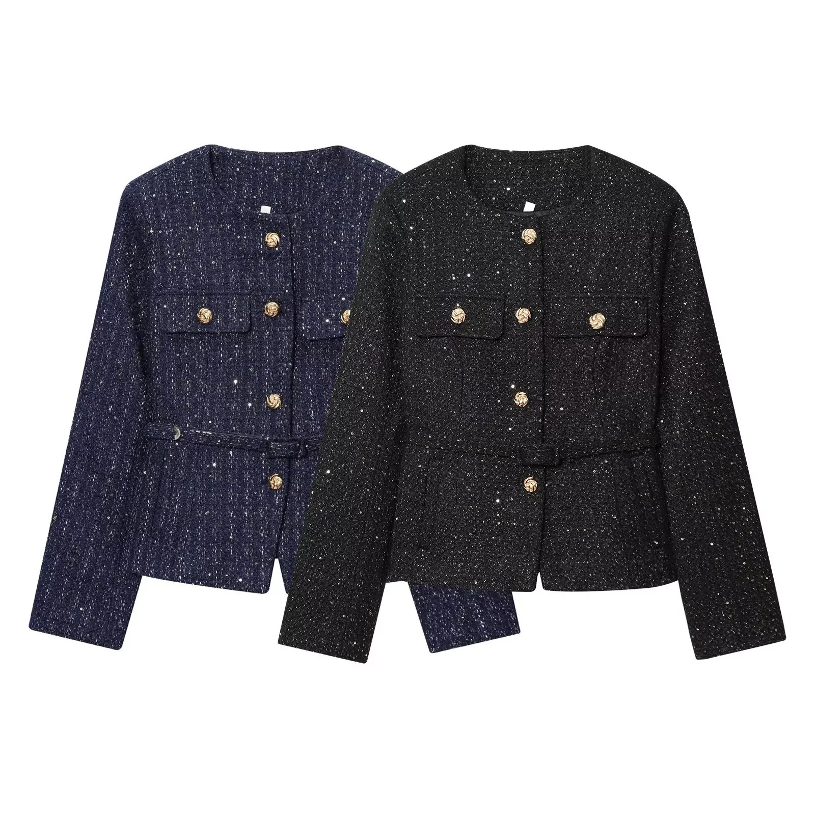 Aries Statement Tweed Jacket - Image 3