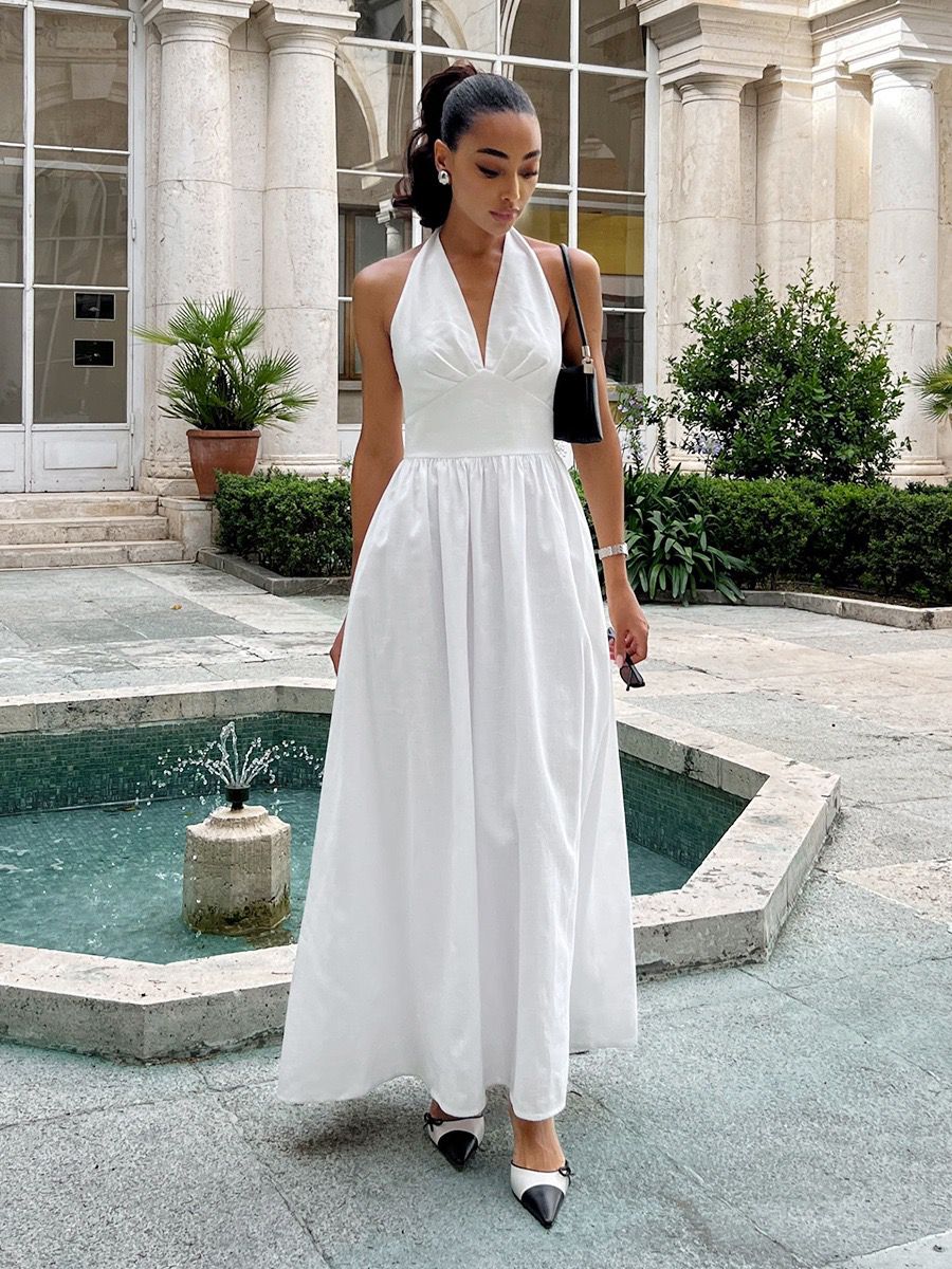 Arina Halterneck Summer Holiday Dress - Image 3