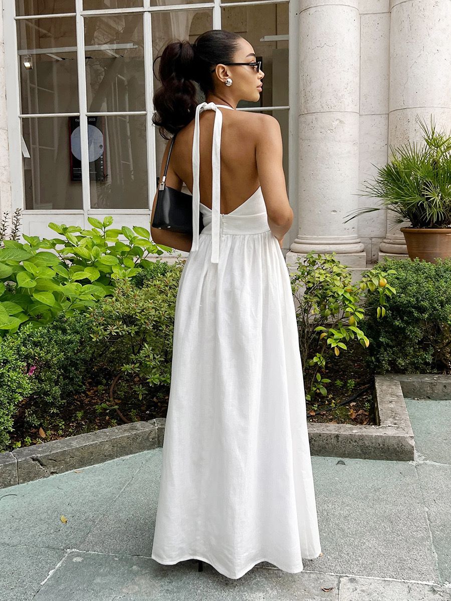 Arina Halterneck Summer Holiday Dress - Image 5