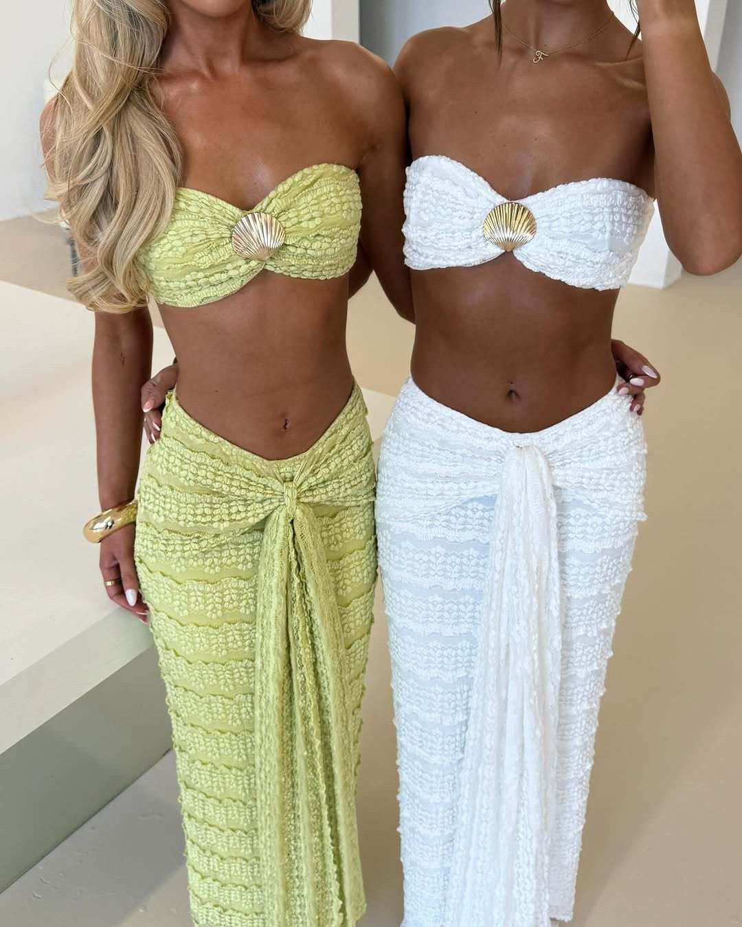 Aroma Summer Coord Set-Resortwear In Green - Image 6