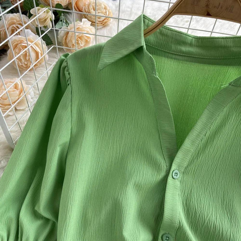 Astley Buttoned Y2K Summer Top - Image 5