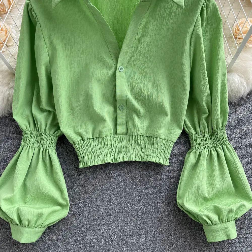 Astley Buttoned Y2K Summer Top - Image 8