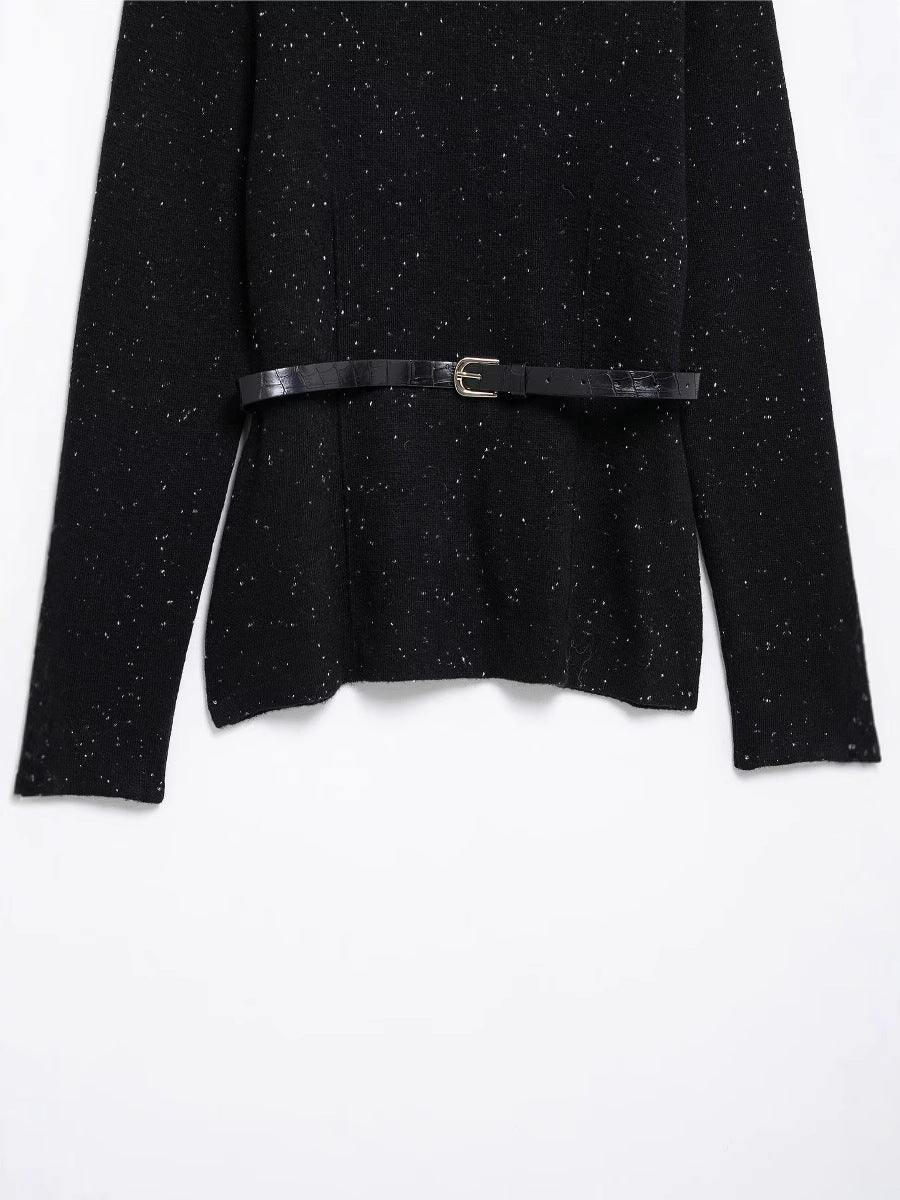 Astrid Belted Woolen Sweater - Image 3