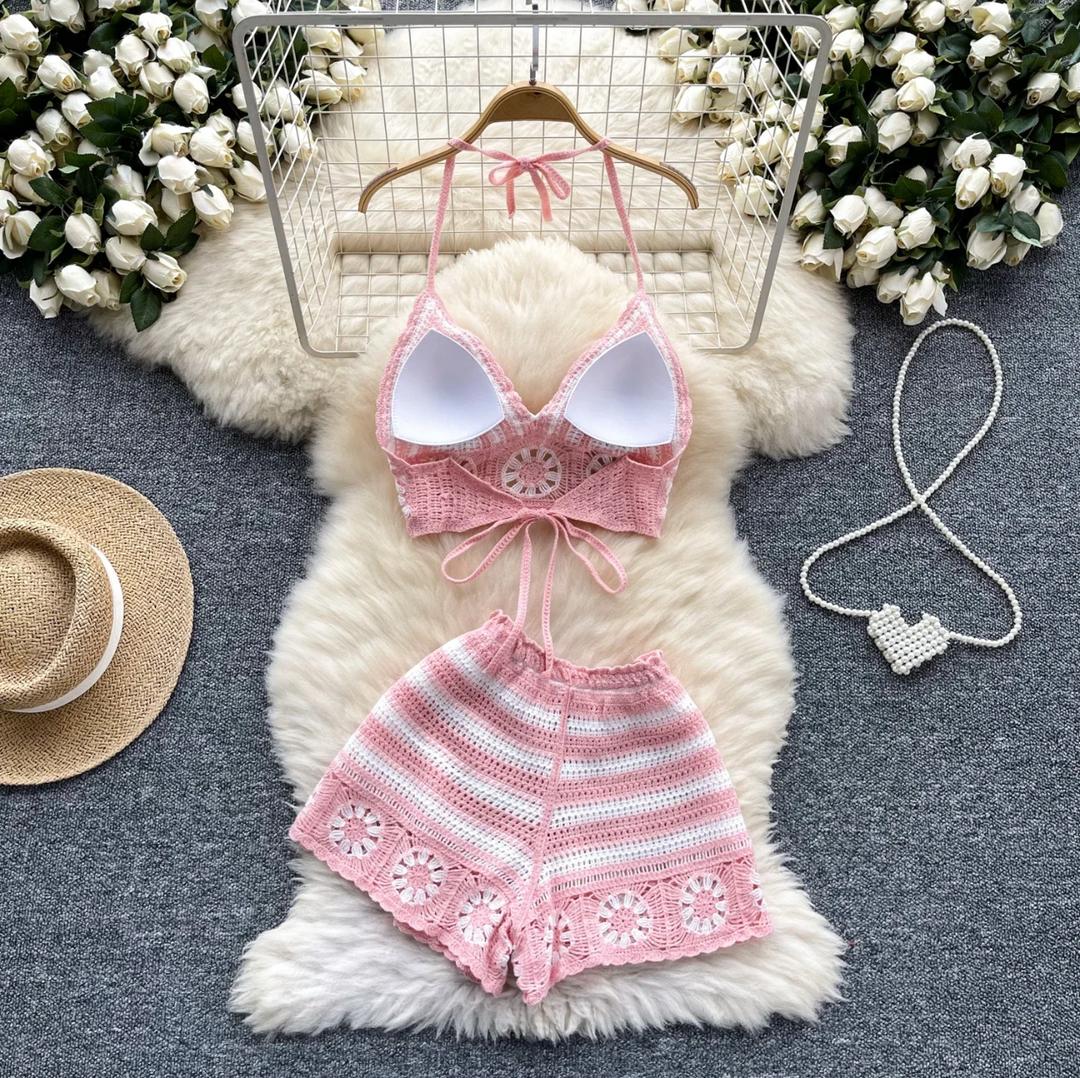 Athena 2 Piece Coord Set Resortwear In Pink - Image 2
