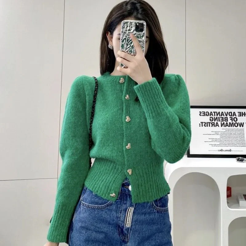 Audra Cute Woolen Sweater with Heart Detail - Image 2