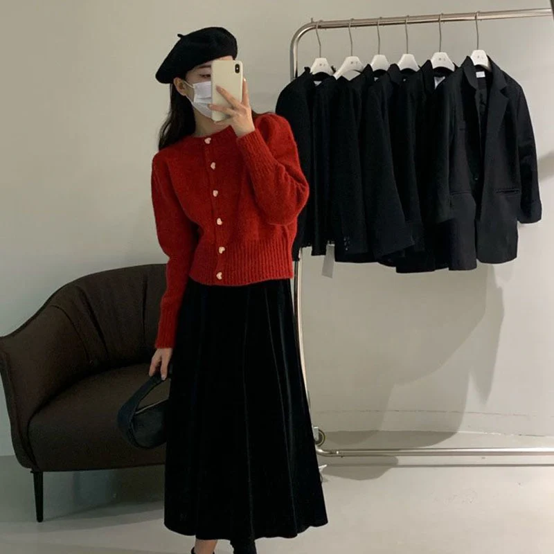 Audra Cute Woolen Sweater with Heart Detail - Image 4