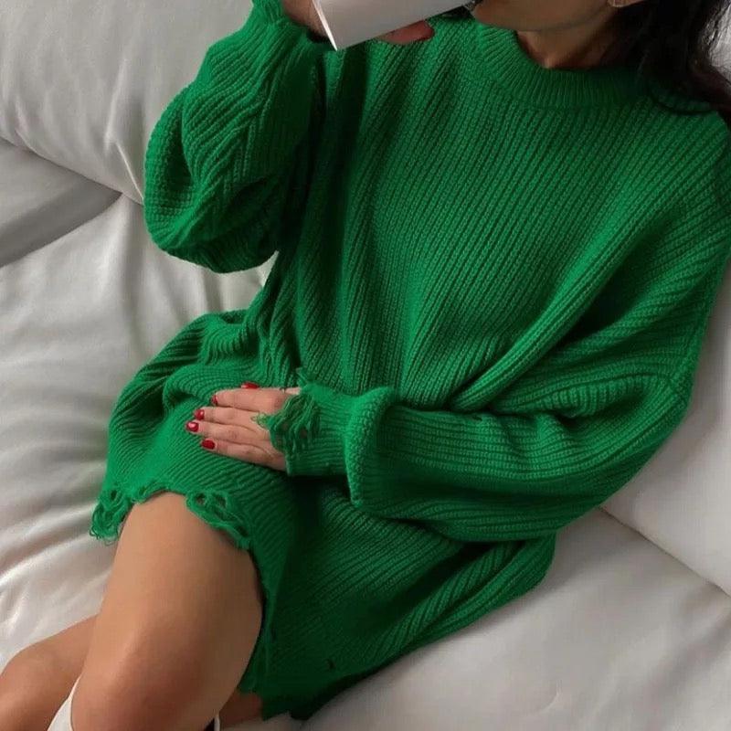 Avery Statement Winter Dress - Image 9