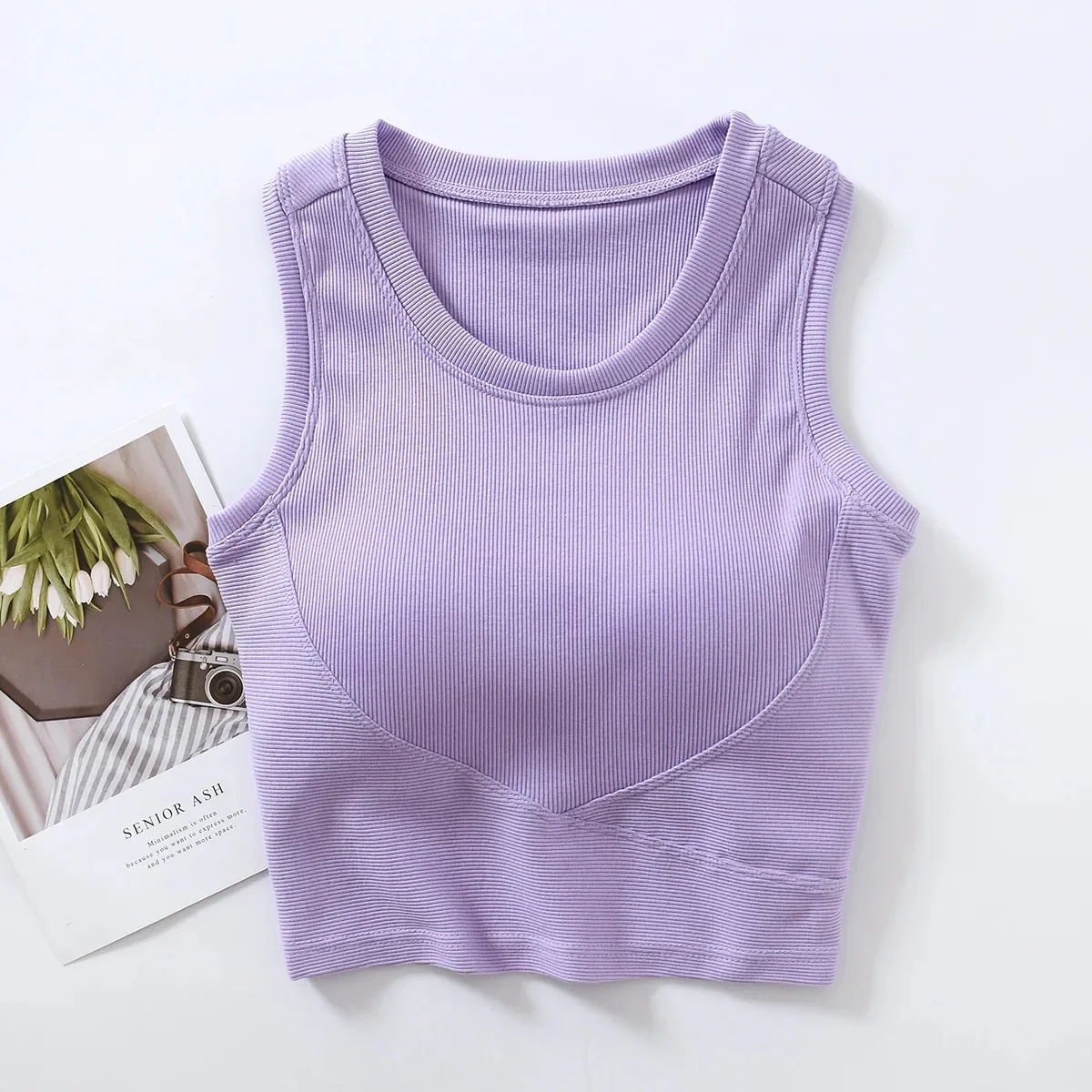 Baco Tank Tops with Inbuilt Bra - Image 2
