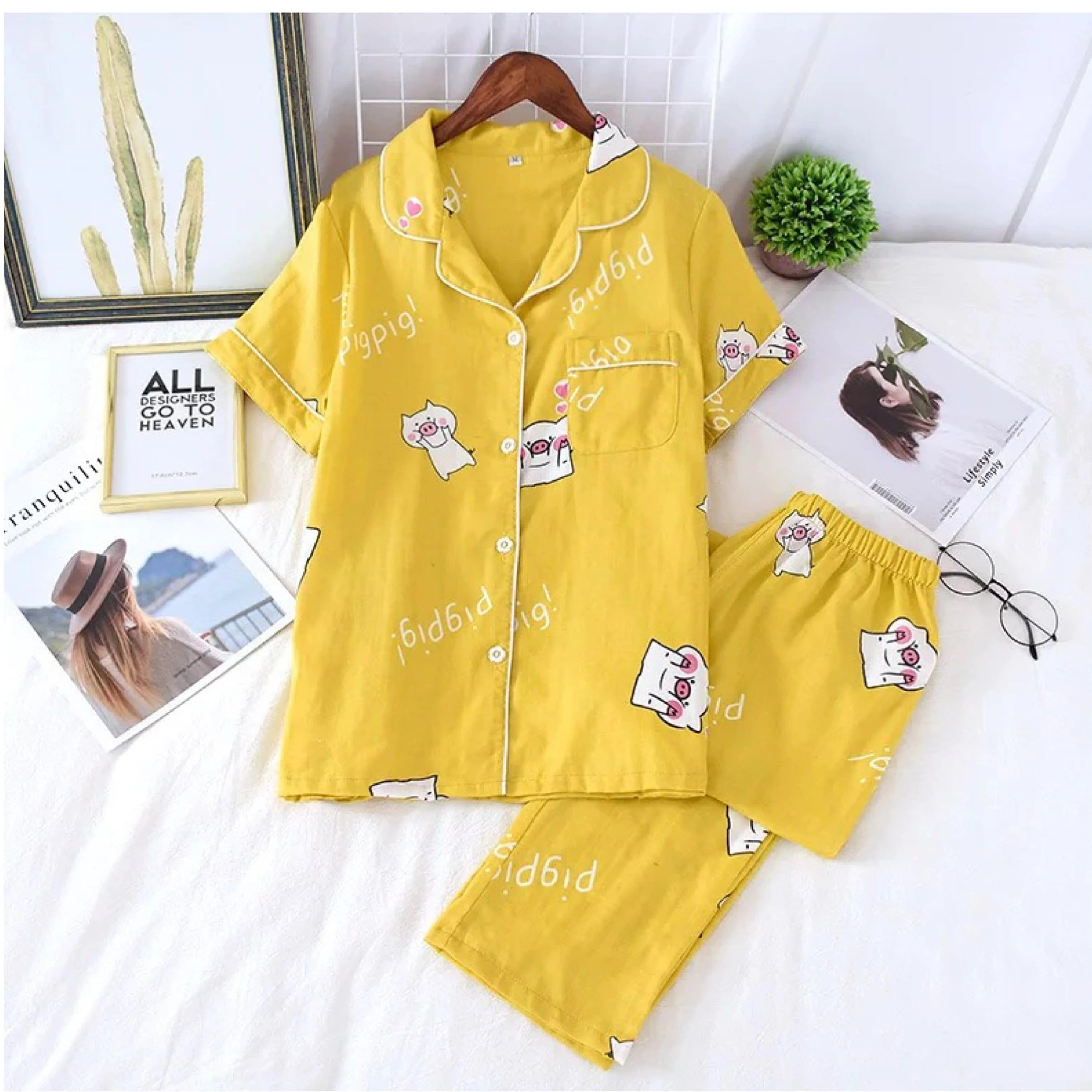 Bella Cotton Nightsuit - Full Pyjama Set - Image 3