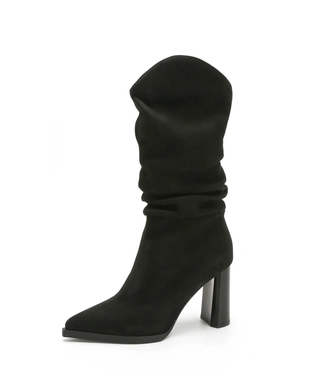 Bella Block Suede Boots - Image 5