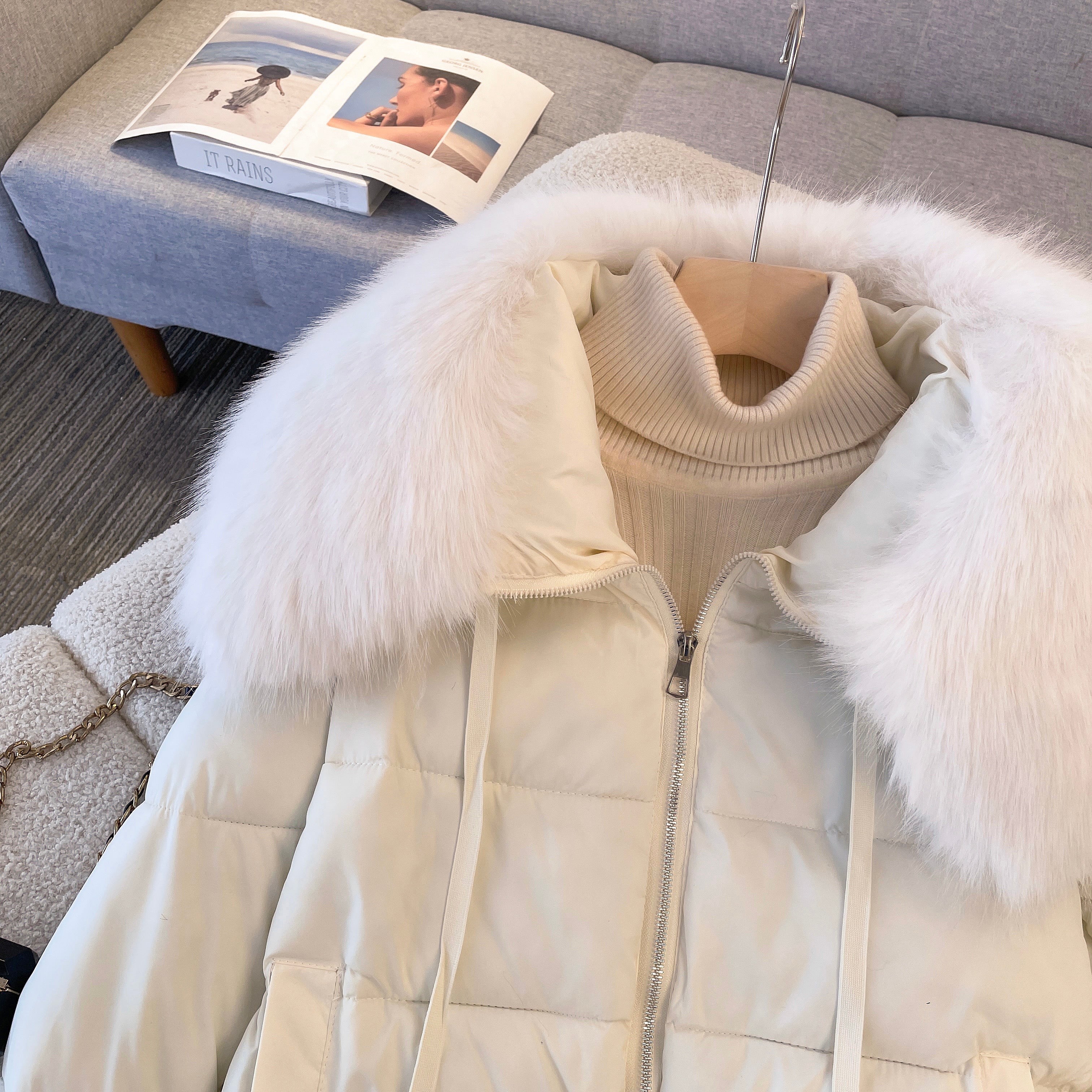 Bellamy Warm Parka Jacket with Fur - Image 2