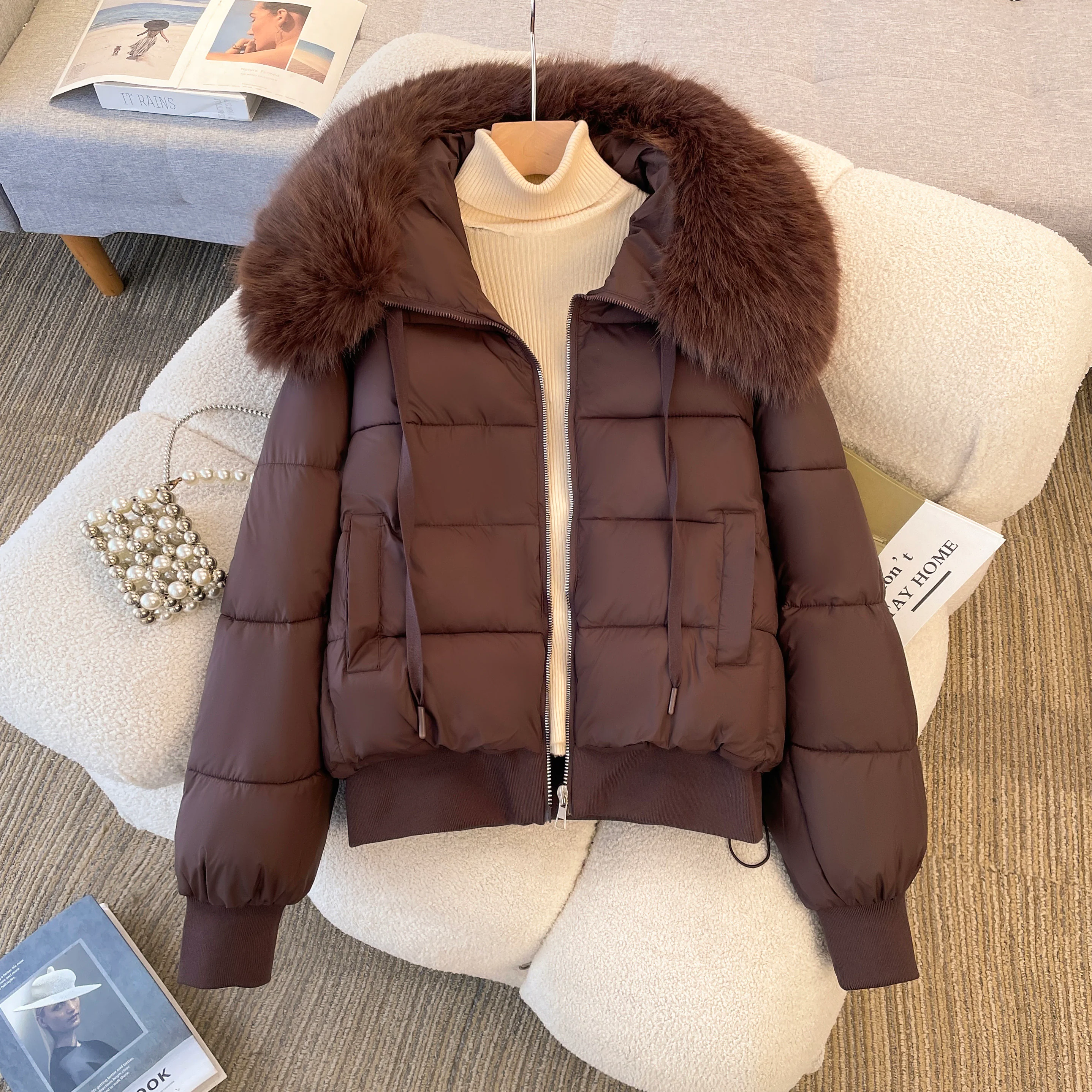 Bellamy Warm Parka Jacket with Fur - Image 5