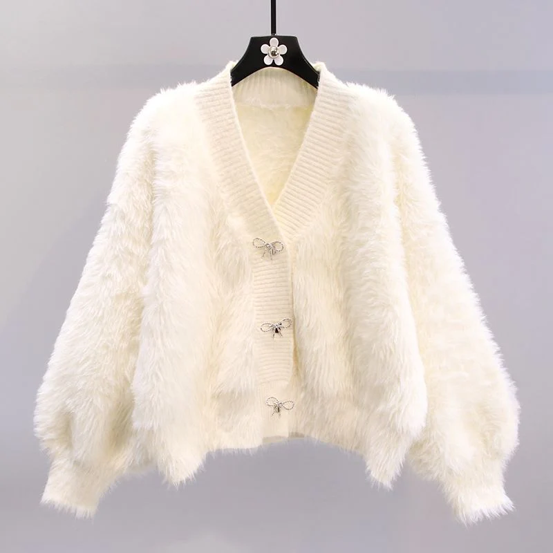 Bian Bow Oversized Cardigan