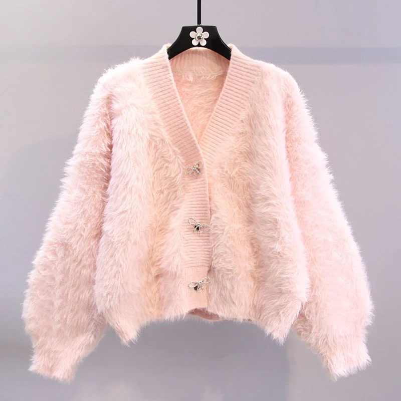 Bian Bow Oversized Cardigan - Image 2