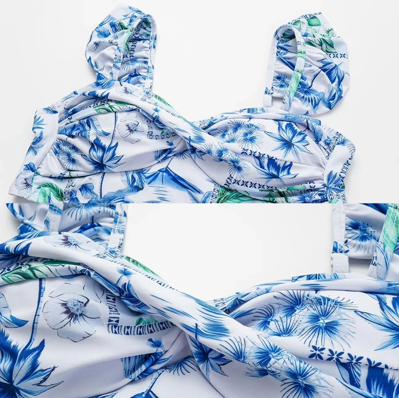Bianca Swimwear Bikini With Pants Cover Up In Blue - Image 6