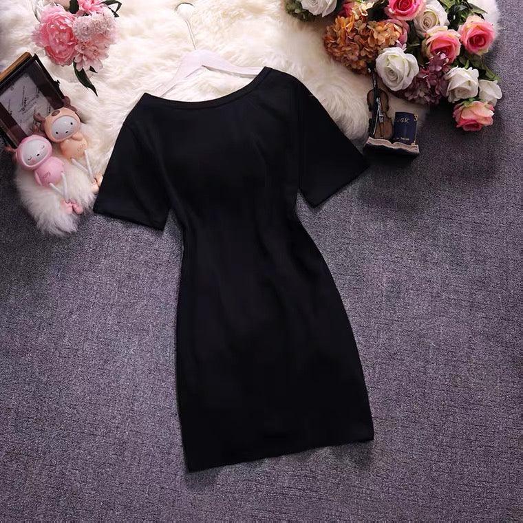 Bisco Sequined Knot Dress In Black - Image 3