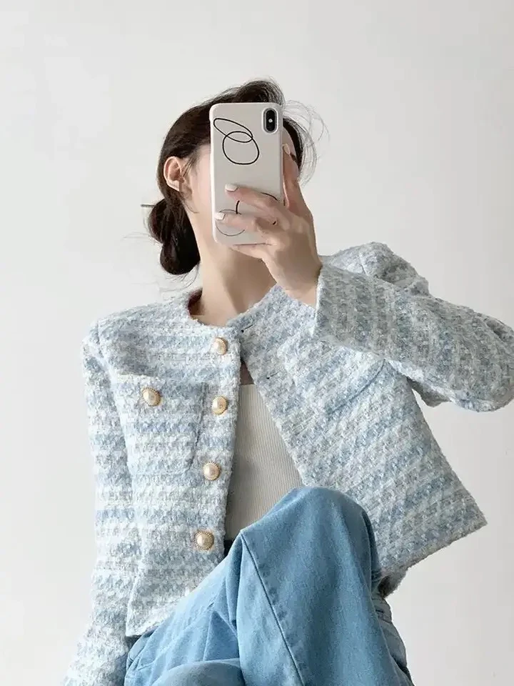 Bravia Statement Woolen Tweed Coat - Image 2