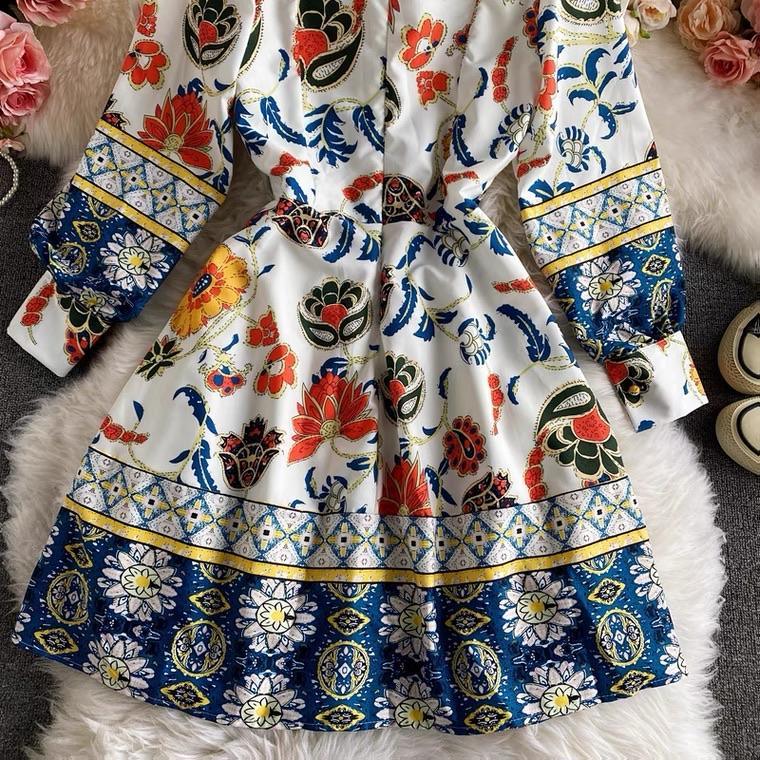 Brian Luxury Vintage Dress In Multicolor - Image 3