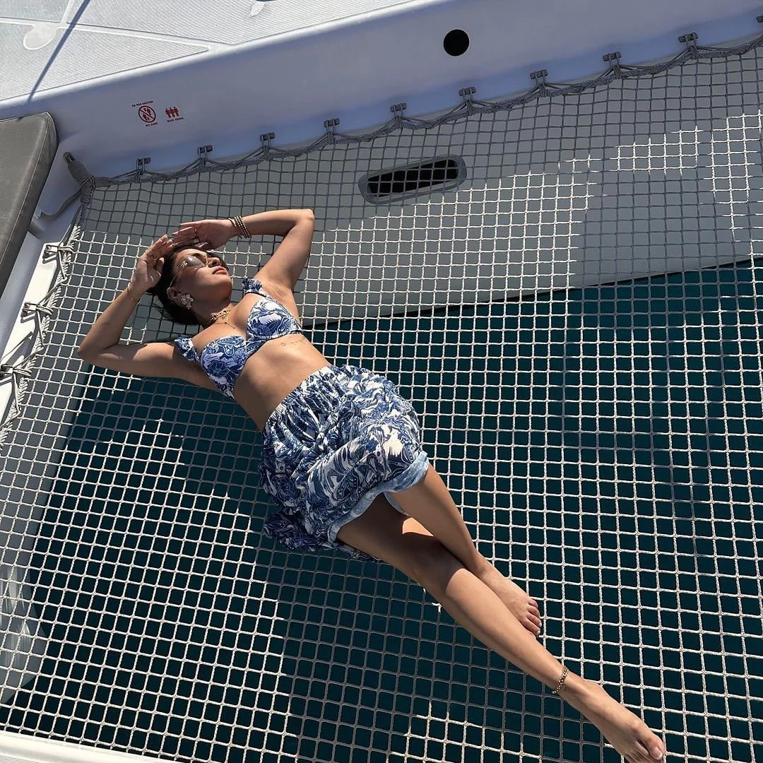 Calantha Bikini with Skirt In Blue - Image 11